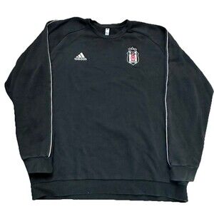 adidas Besiktas BJK Crewneck Soccer Sweatshirt Men's 3XL Black